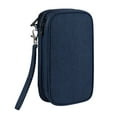thumbnail image 1 of Ikohbadg Electronic Organizer Bag, Universal Carrying Organizer Case Bag, Cable Bag with Inner Compartments Mesh Pockets, Storage Bag for Small Electronics and Accessories, Waterproof, Navy, 1 of 6