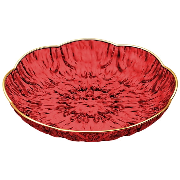 Ikohbadg Exquisite Plastic Snack Plate, Upscale Fruit Bowl for Home Decor, Living Room, Coffee Table, Candy Serving, Perfect for Parties, Picnics, and Daily Use
