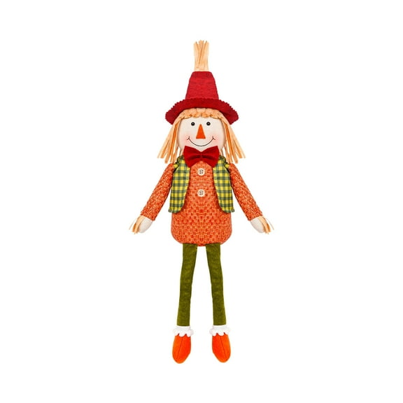 Ikohbadg Fall Decorations for Home Plush Handmade Mini Scarecrow Dolls Autumn Boy Girl Figures Gnomes Doll for Outdoor Halloween Christmas Thanksgiving Table Ornaments