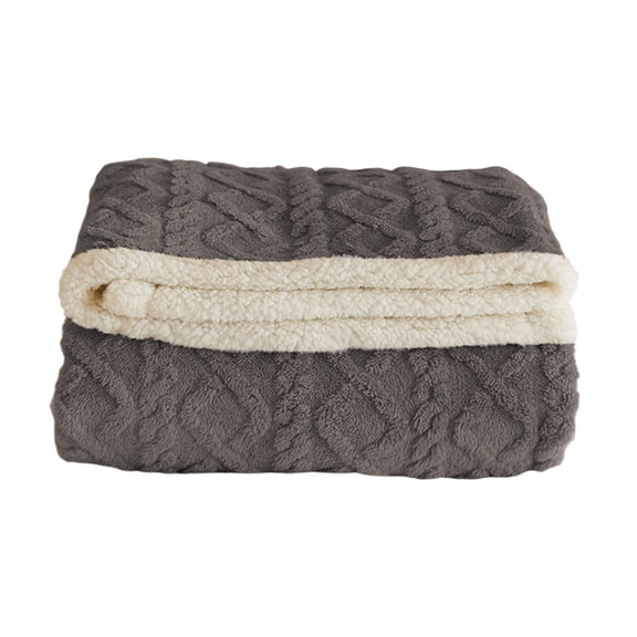 Ikohbadg Flannel Blanket, Comfortable Lightweight Nap Blanket for Winter, Warm Sofa Throw, Double-Sided Suede for Home and Office, Breathable All-Season Covering