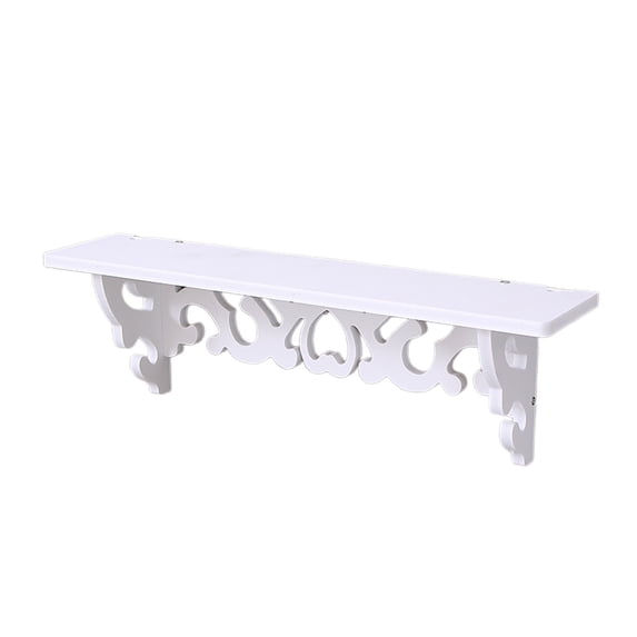 Ikohbadg Floating Wall Shelves, No Punching Required PVC Display Shelf for Kitchen, Bathroom, Living Room, Office, Versatile Bookshelf & Spice Rack for Home Storage