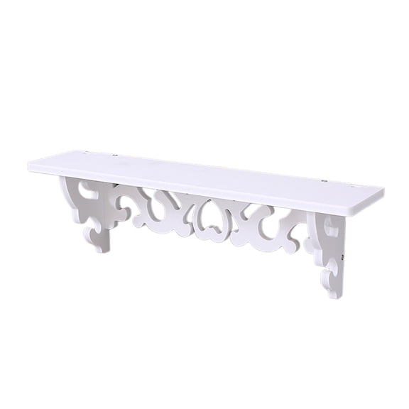 Ikohbadg Floating Wall Shelves, No Punching Required PVC Display Shelf for Living Room, Bedroom, Kitchen, and Office, Versatile Storage Rack for Books, Spice, and Decor