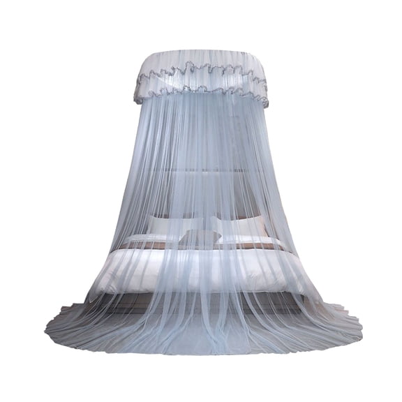 Ikohbadg Foldable Dome Mosquito Net for Ceiling, Princess-Style Bed Canopy for Romantic Bedroom Decoration, Perfect for Home Use, Elegant Bedroom Decor