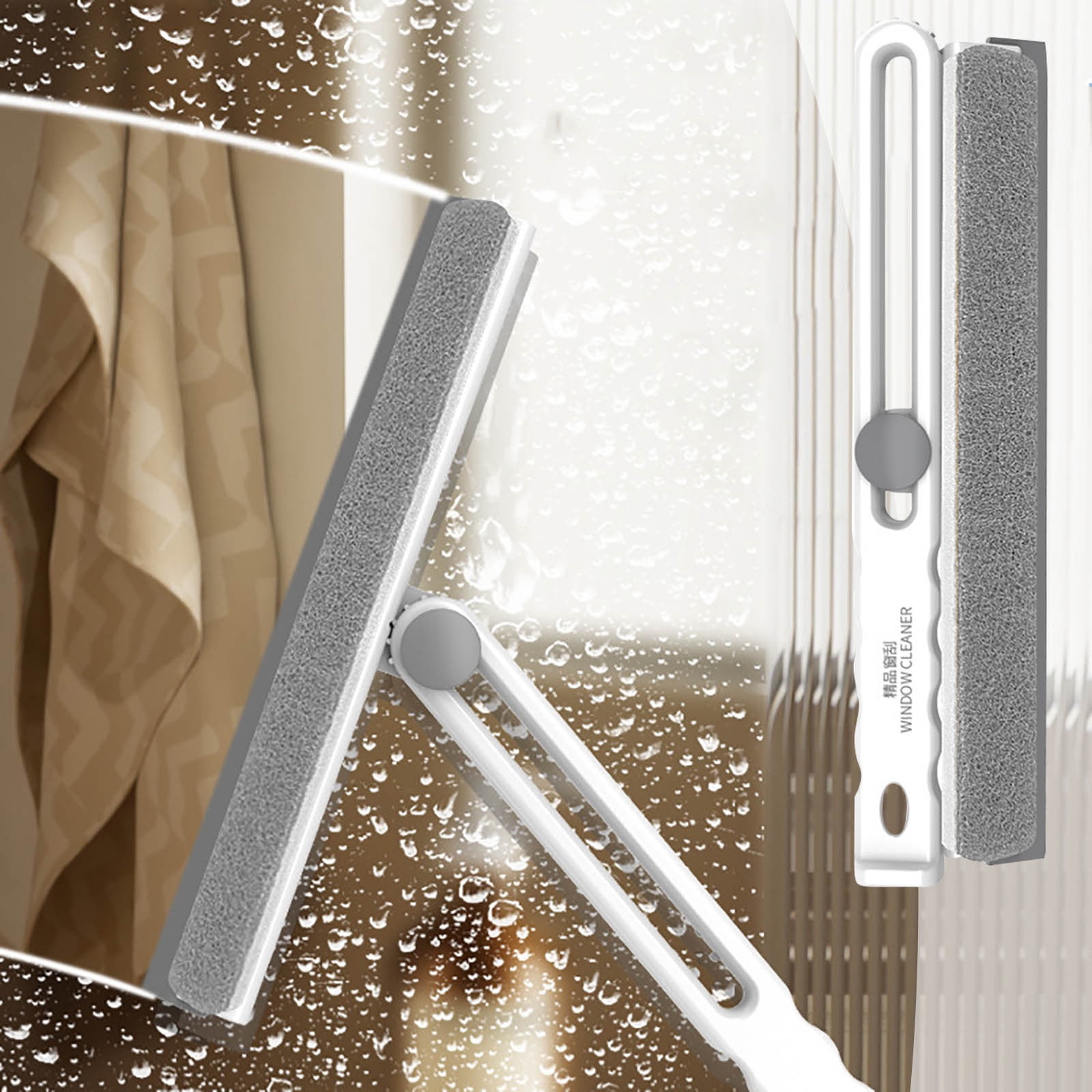 Ikohbadg Foldable Window Wiper Glass Cleaning, Household High-rise ...
