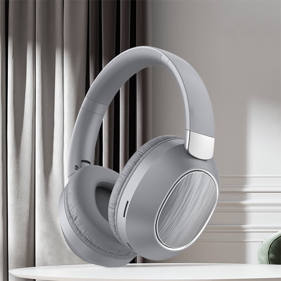 Ikohbadg Foldable Wireless Bluetooth 5.4 Headphones Low Latency Sports Gaming Earphones High Battery Double Mode Headphones