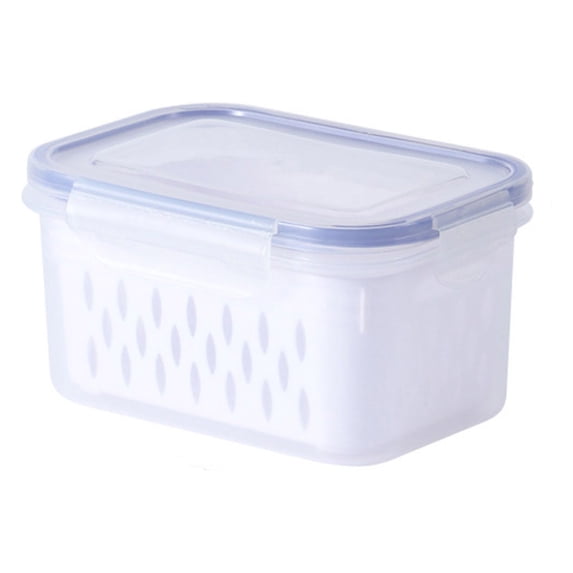 Ikohbadg Fruit Vegetable Storage Containers for Fridge, Leak-Proof Grocery Organizer Bins with Lid & Colander, Airtight Food Storage for Fresh Produce, Meat & More
