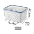 thumbnail image 1 of Ikohbadg Fruit and Vegetable Storage Containers for Fridge, Leak-Proof Organizer Bins with Lid and Removable Colander, Space-Saving Fresh Produce Storage Solution, 1 of 9