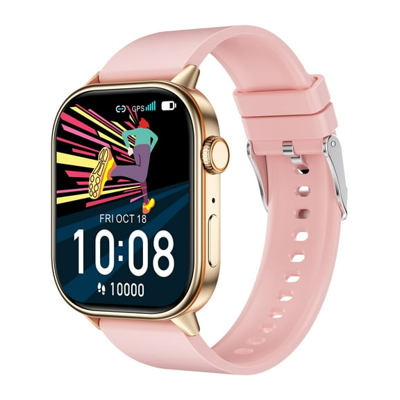 Ikohbadg GPS Enabled Slim Sports Smartwatch for Fitness Tracking, Advanced Positioning, Health Monitoring, Compatible with Multiple Devices, Ideal for Workouts and Sports Activities