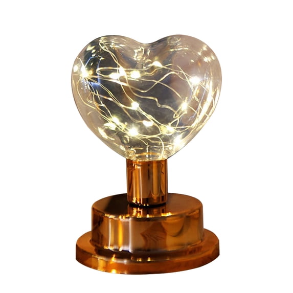 Ikohbadg Golden Bulb Night Lamp, Decorative Table Lamp for Office and Home, Portable Battery-Operated Warm Light, Unique Design for Bedroom and Holiday Decor, Great Gift Idea