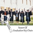 thumbnail image 1 of Ikohbadg Graduation Gift Keychain Pendant with Hollow Design, High-Gloss Stainless Steel Graduation Keyring Gift, Durable Alloy Graduation Season Key Chain Pendant, 1 of 8