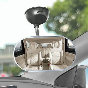 Ikohbadg HD Glass Safety Baby Rearview Mirror for Car, Rear View Forward Facing Baby Mirror for Car, Fully Adjustable Driver Mirror with Wide Crystal Clear View, Shatterproof