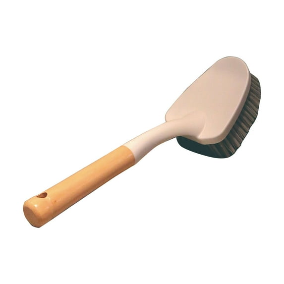 Ikohbadg Handheld Bathroom Brush, Stiff Bristle Tile and Floor Scrubbing Brush, Durable Plastic Shower and Bathtub Cleaner, Ergonomic Long Handle for Easy Grip, Versatile Household Tool