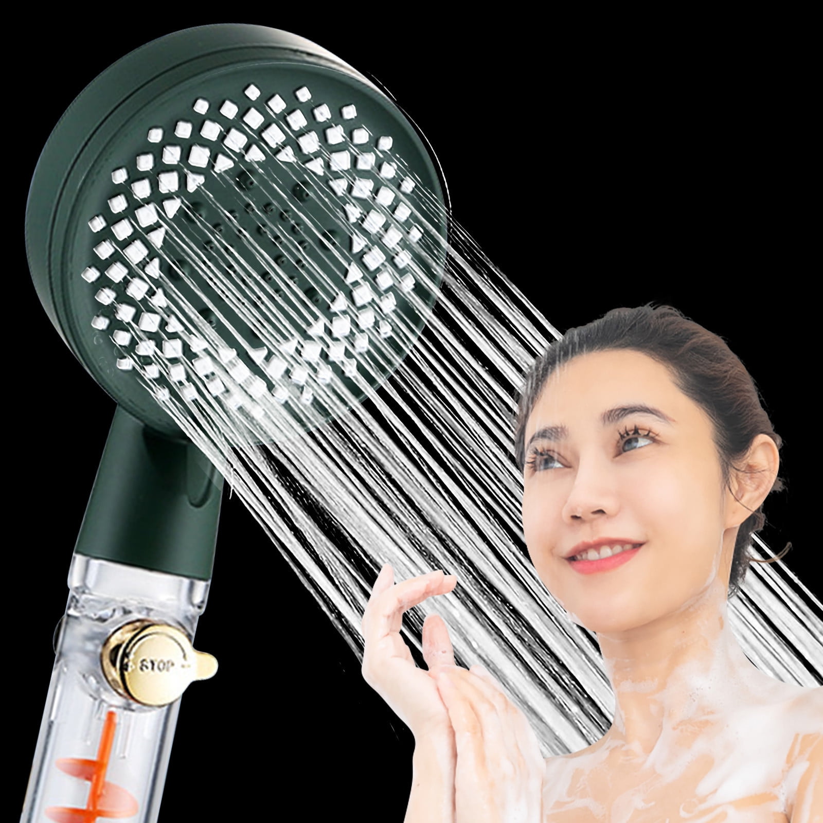 Ikohbadg HighPressure Handheld Showerhead with Turbo Pressurized