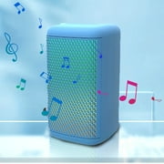 Ikohbadg High-looking Wireless Bluetooth Speakers with Five Kinds of Colorful Lights Effects Subwoofer HiFi Sound Outdoor and Indoor High Power Audio Support USB and FM
