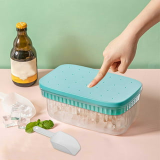 Silicone Freezer Tray Soup 4 Cubes Food Freezing Container Molds With Lid  Frozen Packaging Box 