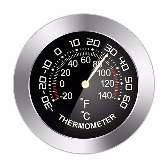 Ikohbadg Indoor Thermometer Car Thermometer Temperature Meter Dial Hygrometer Mini Mechanical Analog Humidity Detection High Accuracy Gauge Battery Free Easy to Read Dial Self-Adhesive