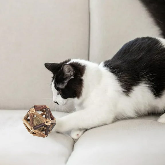 Ikohbadg Interactive Catnip Toys for Indoor Play Soft Robust Cat Toys with Catnip & Crinkle Plush Catnip Chew Toys for All Breeds