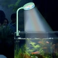 thumbnail image 1 of Ikohbadg LED Aquarium Light, Clip on Fish Tank Light, USB Moving Aquarium Lamp, Colorful LED Light Waterproof, Focus Light for Fish Tank Indoor LED Light, for Fish Tank, Plants, Coral, Green, 1 of 8