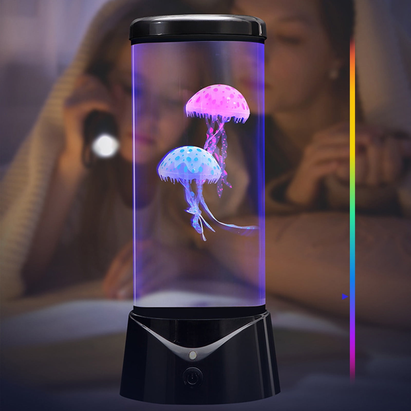 Ikohbadg LED Dream Jellyfish - Round Real Jellyfish Aquarium with 7 ...