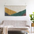 thumbnail image 1 of Ikohbadg Large Boho Hand Woven Tapestry Wall Decor Multicolor Macrame Curtain Upholstery Home Decor Lace Fringe Cotton Tapestry Living Room Decoration, 1 of 9