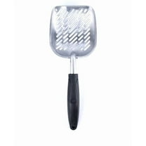 Ikohbadg Metal Alloy Cat Litter Scraper, Ergonomic Pet Litter Scoop with Wide Slotted Design for Easy Clumping, Durable and Stylish Cat Care Tool for Efficient Cleaning