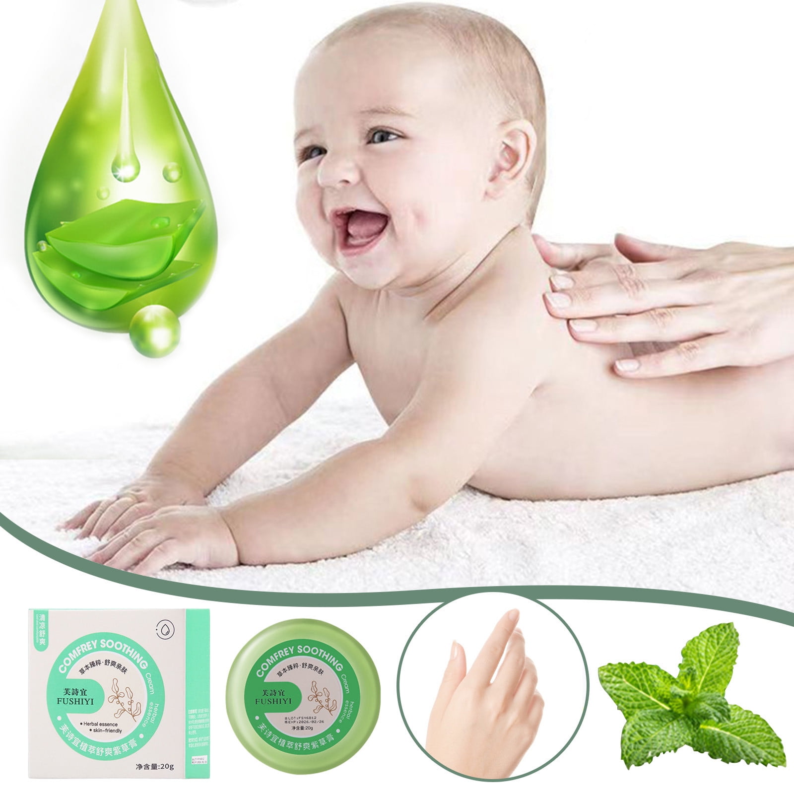 Ikohbadg Mint Cool and Soothing Cream for Infants and Children 20g