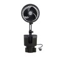 Ikohbadg MultiFunctional Car Fan with Water Cup Holder for Fresh and