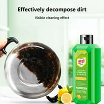 Ikohbadg Multi-Functional Cleaning Milk, Heavy Oil Stains Removal, Strong Decontamination Household Cleaner, 300ml, Fresh Lemon Formula for Kitchen and Home