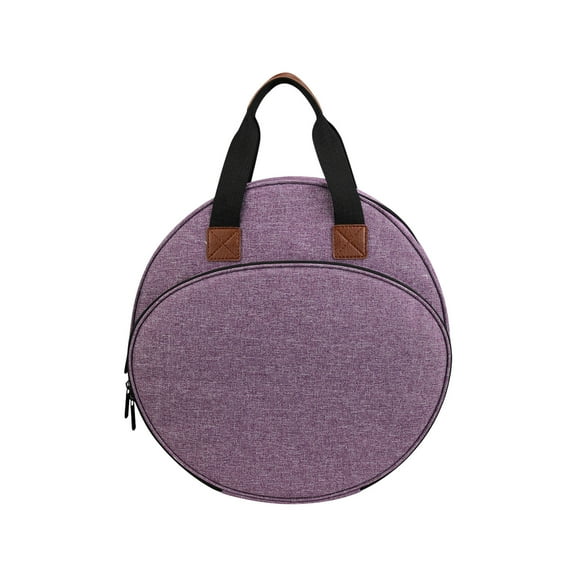 Ikohbadg Cross Stitch Storage Tote Embroidery Project Bag Large Capacity Storage Tote with Multiple Pockets for Needlework Supplies Portable Organizer for Cross Stitch and Craft Tools, Purple