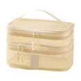 thumbnail image 1 of Ikohbadg Multi-Layer Toiletry Bag, Travel Cosmetics Storage Bag, Portable Sundry Organizer, Durable Mesh Design, Large Capacity for Business Trips & Everyday Use, 1 of 6