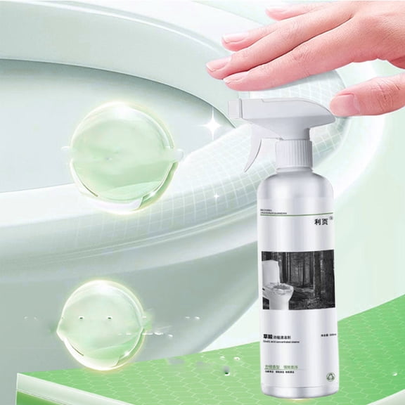 Ikohbadg Multi-Purpose Spray Cleaner for Limescale Removal, Gentle Stain Remover for Bathrooms and Kitchens, Versatile Surface Cleaner, User-Friendly, Lemon Fresh Scent, 300ml
