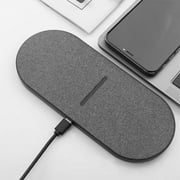 Ikohbadg Multi-purpose Cloth Wireless Charger with 15W Fast Charging - 3-in-1 Wireless Charger