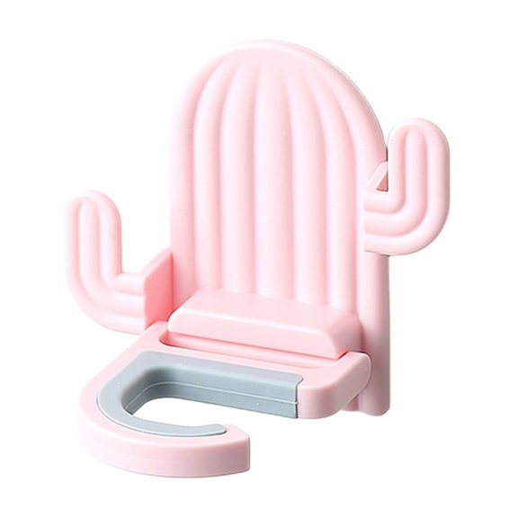 Ikohbadg Multifunctional Mop Hook, Strong Adhesive Bathroom Wall Storage, Traceless Clamp for Mops, Brooms, and Cleaning Tools, Durable, Water Resistant Design for Tidy Spaces