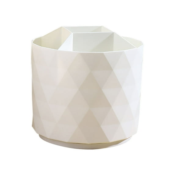 Ikohbadg Multifunctional Rotating Pencil Case, Large Capacity Desk Organizer with 5 Storage Compartments, Cute Stationery Storage Box for Home and Office Supplies