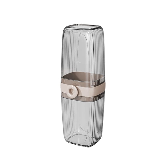 Ikohbadg Multifunctional Travel Mug Set with Storage Box for Couples, Portable Toothbrush and Toothpaste Holder, Ideal for Toiletries Organization and Travel Convenience
