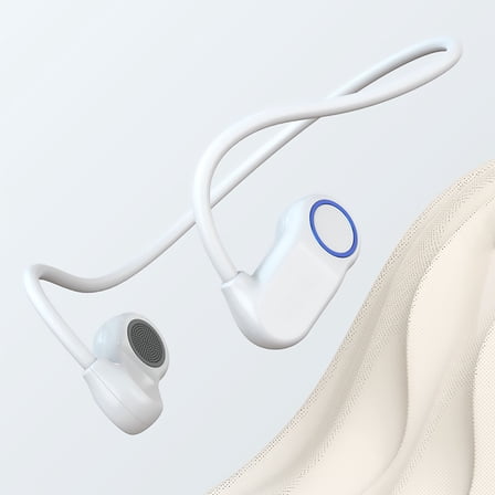 Ikohbadg Neck Hanging Non In-Ear Sports Bluetooth Earphones Type-C Fast Charging True Wireless Sports Earbuds High Battery Low Latency Neck Hanging Earphones