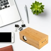 Ikohbadg New Generation Wireless Subwoofer: Vintage Wood Design for High Volume Sound System in Home and Desktop
