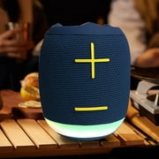 Ikohbadg New Portable Bluetooth Speaker with Colorful Lights, Subwoofer for Outdoor Use, Waterproof, and Card Insertion Sound System