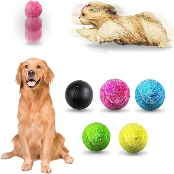 Ikohbadg New Self Automatic Rolling Ball Dog Toys Set, Interactive Self Moving Balls Toys for Large Small Dogs, Smart Moving Pet Toys for Dogs Aggressive Chewers