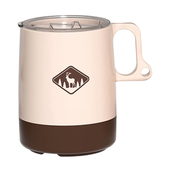 Ikohbadg Outdoor Portable Water Cup, Handy Camping Coffee Cup, Eco-Friendly Tea Cup, Lightweight Plastic, Shatter-Resistant, Convenient Hanging Design, Ideal for Picnics and Adventures