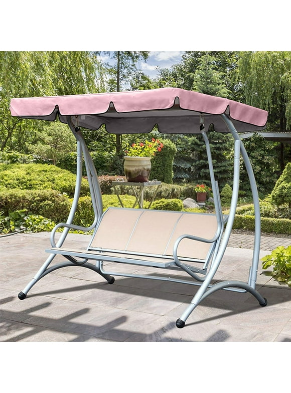 Ikohbadg Oxford Fabric Canopy for Outdoor Garden Seating, Replacement Canopy for Patio Swing Seat, Double Seat Replacement Canopy, Cover for Outdoor Patio Hammock Seat
