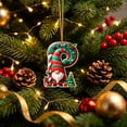 thumbnail image 1 of Ikohbadg P Letter Ornaments for Christmas Tree Decoration, Personalized Hanging Pendant Xmas Alphabet for Christmas Initial Ornament, DIY Craft Ornaments, Christmas Gifts for Family Friends (P), 1 of 7