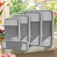 thumbnail image 1 of Ikohbadg Packing Cubes Set of 5, Compression Suitcase Organizer Bags for Travel Accessories, Clothes Storage, Luggage Packing System, Waterproof Nylon Travel Bags, 1 of 3