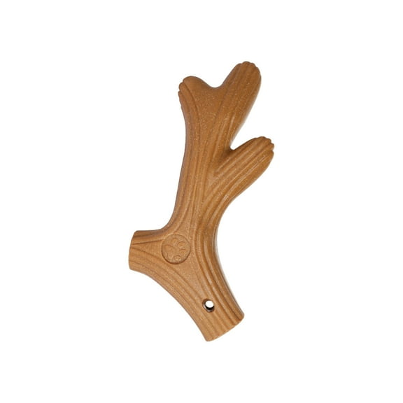 Ikohbadg Pet Chew Toy for Dogs, Natural Wood & Plastic Teething Stick, Durable & Bite-Resistant, Interactive Snack Stuffable Bone Toy for Dental Health & Anxiety Relief