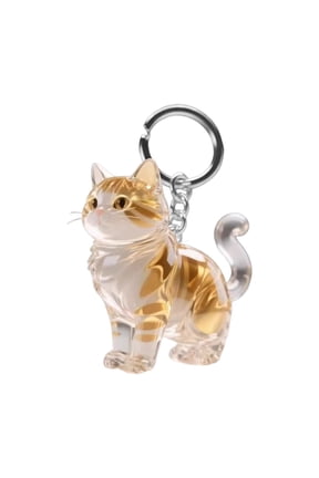 Pet Hair Keepsake Box Keychain, Memorial Pendant for Dogs and Cats, Acrylic Locket Keyring, Pet Remembrance Jewelry for Pet Lovers, Heartwarming Keepsake Storage