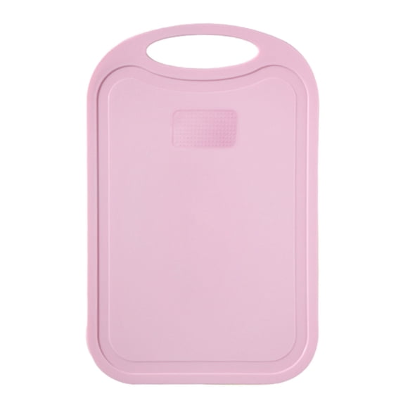 Ikohbadg Plastic Cutting Board, Chopping Block, Cutting Board, Chopping Board for Kitchen with Easy Grip Handle, Chopping Block for Meat, Vegetables and Fruit, Dishwasher Safe, 12.6 x 8.26 Inch, Pink