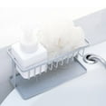 thumbnail image 1 of Ikohbadg Plastic Kitchen Sink Caddy, Sponge Holder Self Drain Soap Dish with Detachable Dishcloth Rack for Kitchen Countertop Organizer, Dish Wand, Sponge, Soap Dispenser Organizer Caddy, Gray, 1 of 6