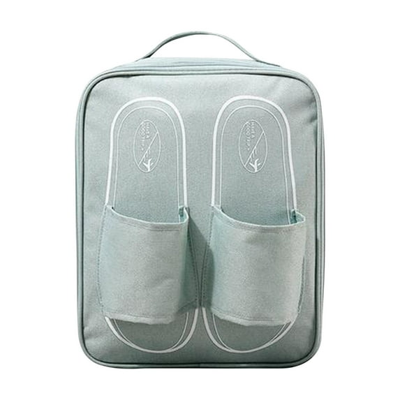 Ikohbadg Portable Shoe Storage Bag, High-Capacity Travel Shoe Organizer, Outdoor Shoe Storage Box, Durable Polyester, Perfect for Slippers and Shoes, Space-Saving Design