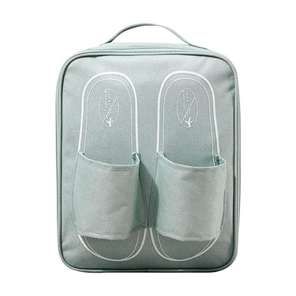 Ikohbadg Portable Shoe Storage Bag, High-Capacity Travel Shoe Organizer, Outdoor Shoe Storage Box, Durable Polyester, Perfect for Slippers and Shoes, Space-Saving Design