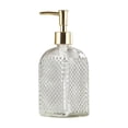 thumbnail image 1 of Ikohbadg Refillable Glass Hand Sanitizer and Lotion Dispenser Bottle for Bathroom, Kitchen, and Office, Multi-Use Liquid Soap and Shampoo Container, Elegant Design for Home Decor, 1 of 6